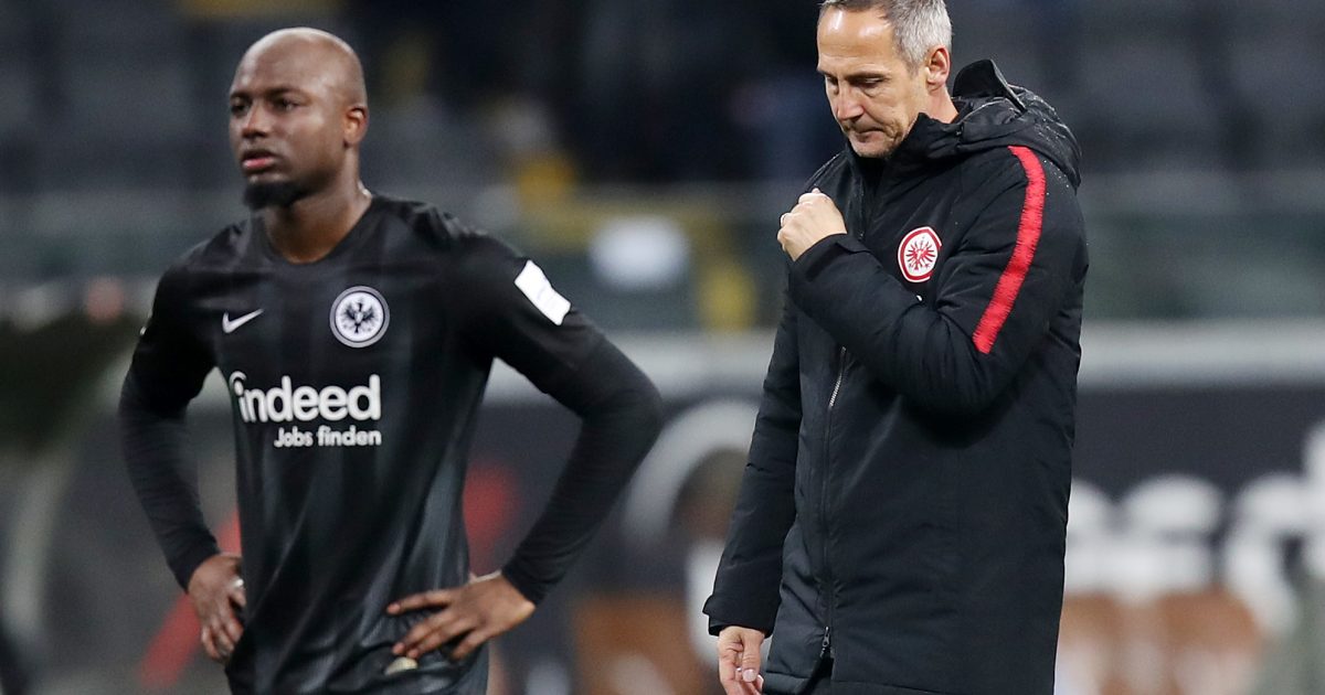  Ein nachdenklicher Adi Hütter musste sich dem VfL Wolfsburg geschlagen geben.