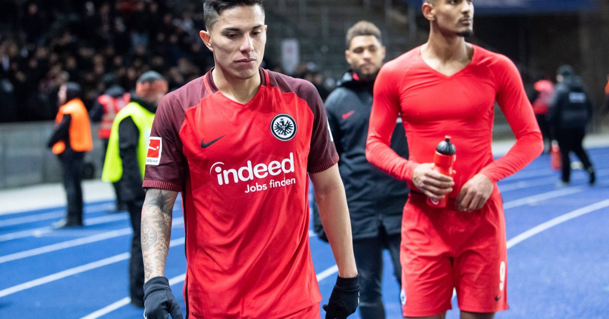  Enttäuschende Rückkehr nach Berlin für die Eintracht. Nach der zweiten Niederlage in Folge war die Enttäuschung groß. (Bild: imago/ Jan Huebner)