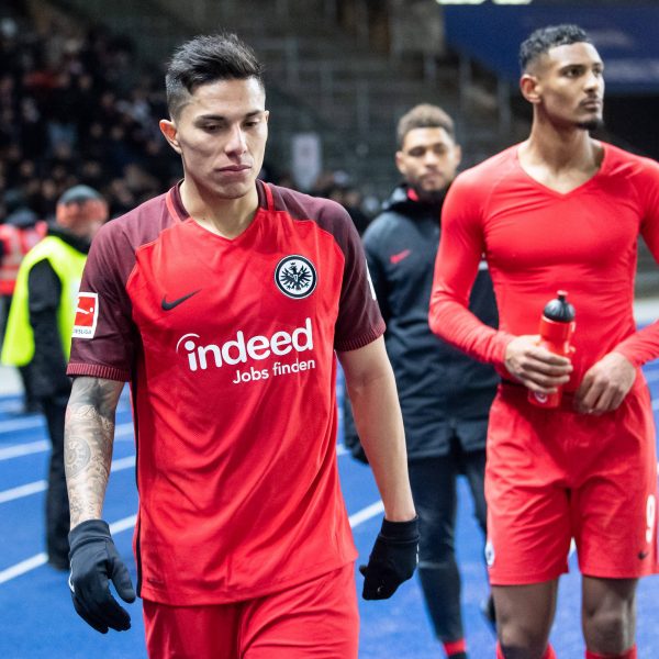  Enttäuschende Rückkehr nach Berlin für die Eintracht. Nach der zweiten Niederlage in Folge war die Enttäuschung groß. (Bild: imago/ Jan Huebner)