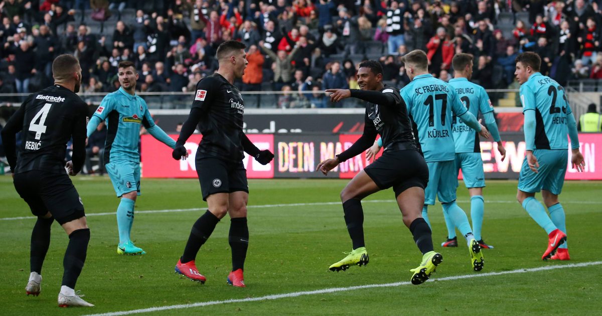  Sebastién Haller trifft zur Führung, Ante Rebic und Luka Jovic legen noch vor der Pause nach. (Foto: imago/Thomas Frey)