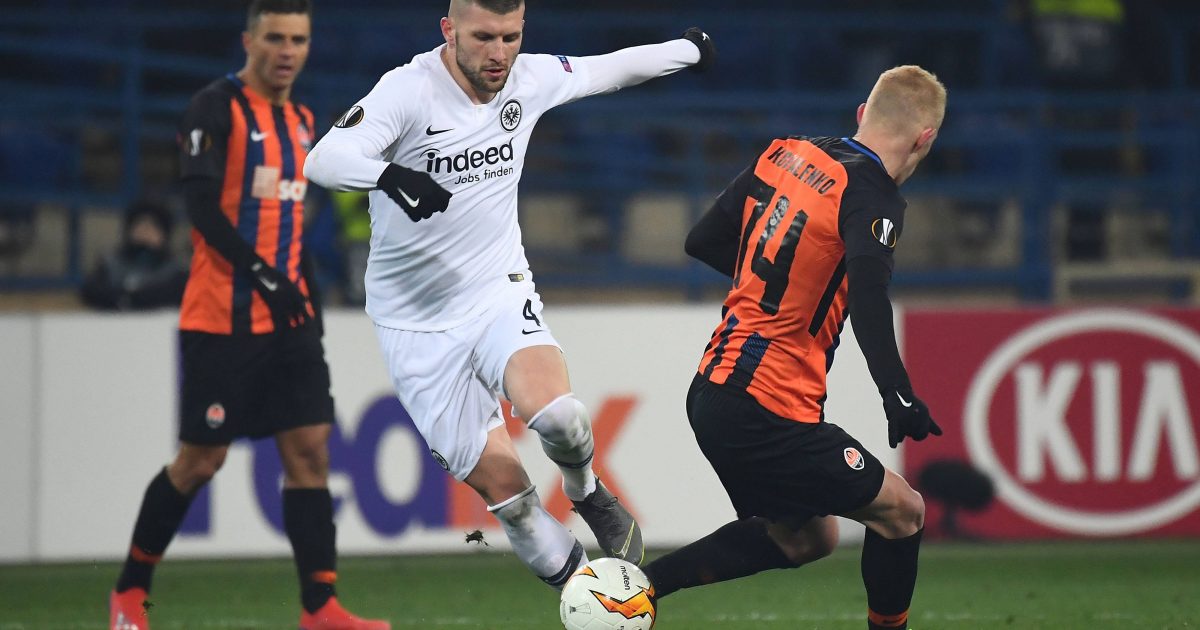  Zuletzt mussten Haller und Jovic aussetzen. Auf die Konter-Stärke von Rebic wird Hütter wohl kaum verzichten.(Quell: imago/Jan Huebner)