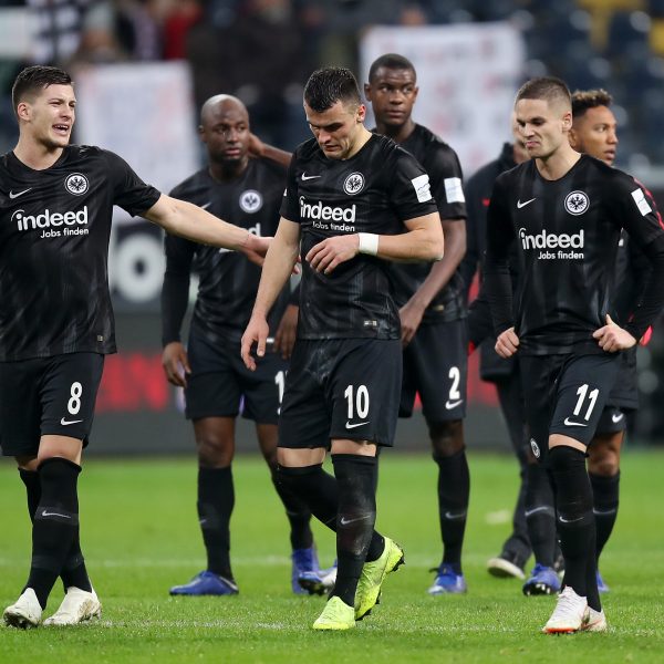  Luka Jovic (li.) und Filip Kostic (Mitte) sollen beim AS Monaco im Fokus stehen. (Foto: Heiko Rhode)