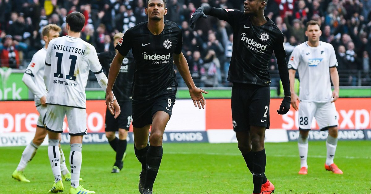  Der Machtwinner in der Schlussphase: Sebastién Haller dreht mit Tor und Vorlage ganz spät das Spiel gegen die TSG. (Foto: imago/Jan Hübner)