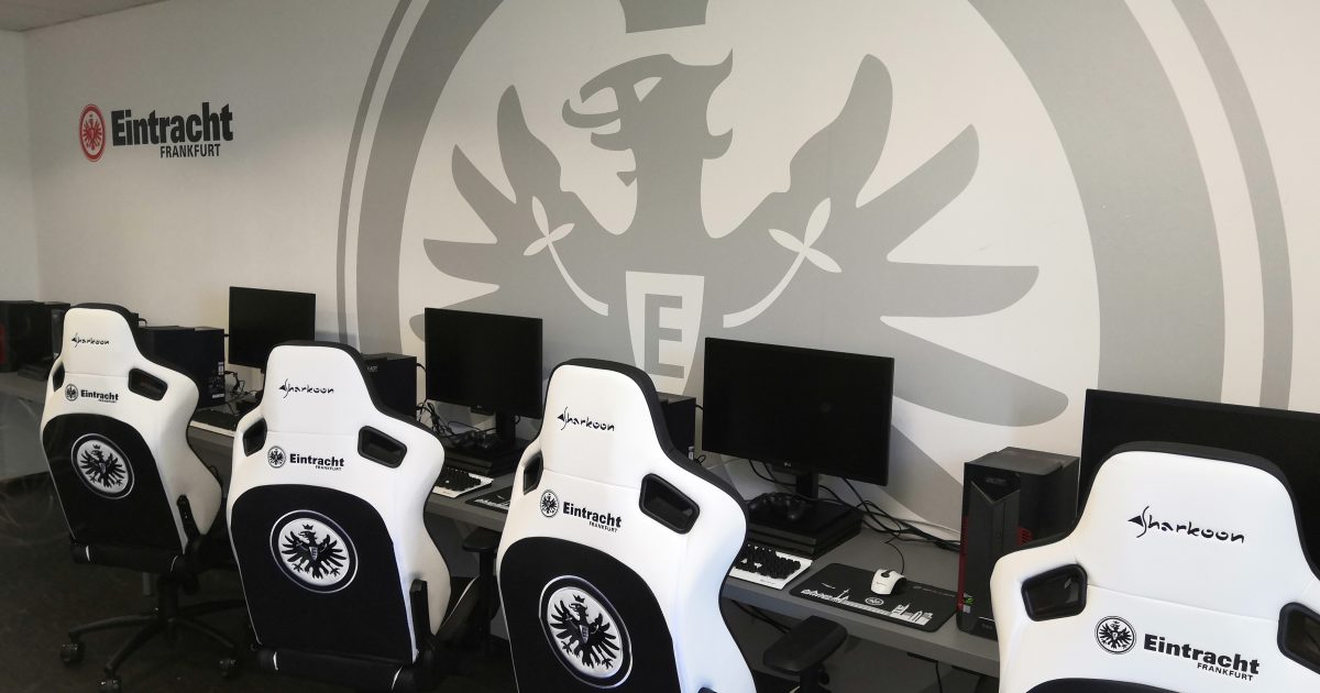 Der neue Eintracht Trainingsraum im eSports-Trainingszentrum am Riederwald.