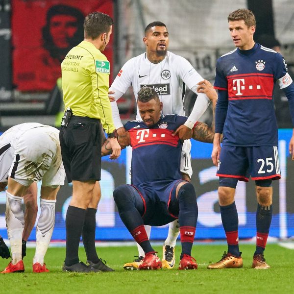  Hier noch Gegner, bald Teamkollegen in Frankfurt? Jerome und Kevin-Prince Boateng. (imago images / ActionPictures)