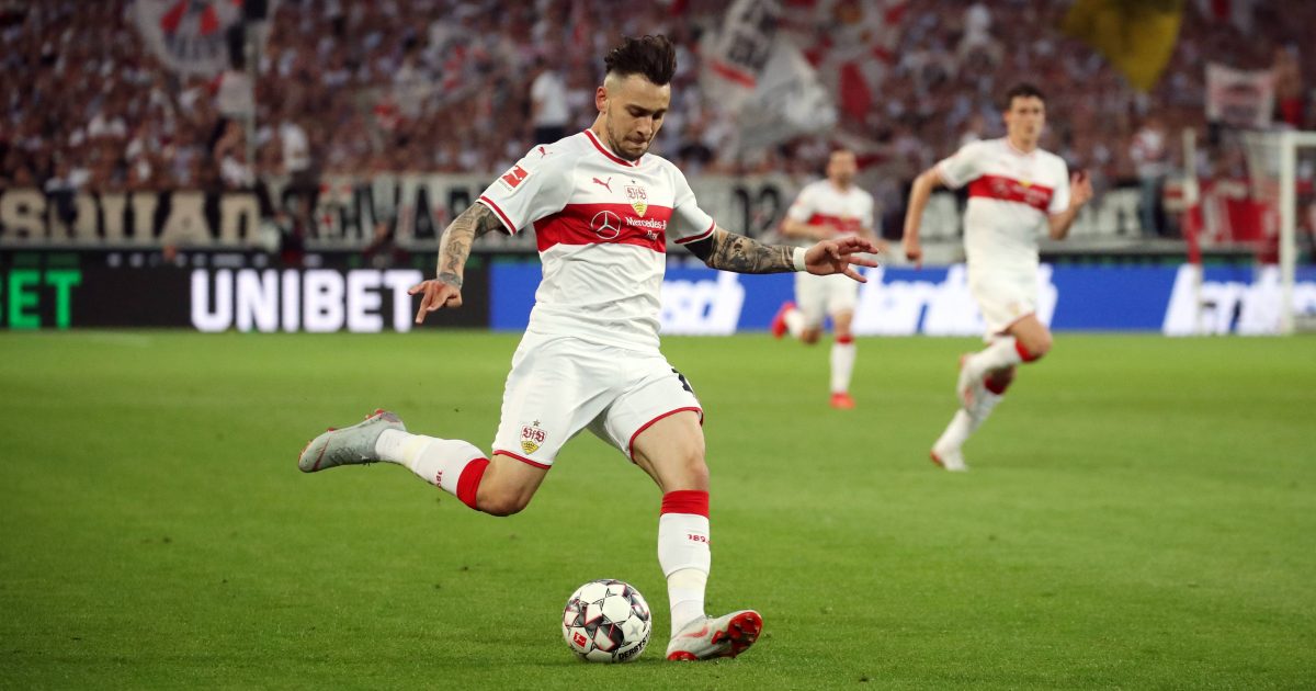 Letzte Saison stieg er mit dem VfB Stuttgart in die 2. Liga ab: Anastasios Donis (imago images / Sportfoto Rudel).