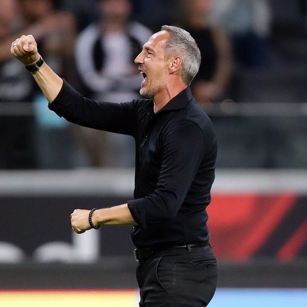  Adi Hütter hat Grund zum Jubeln. (Foto: Heiko Rhode)