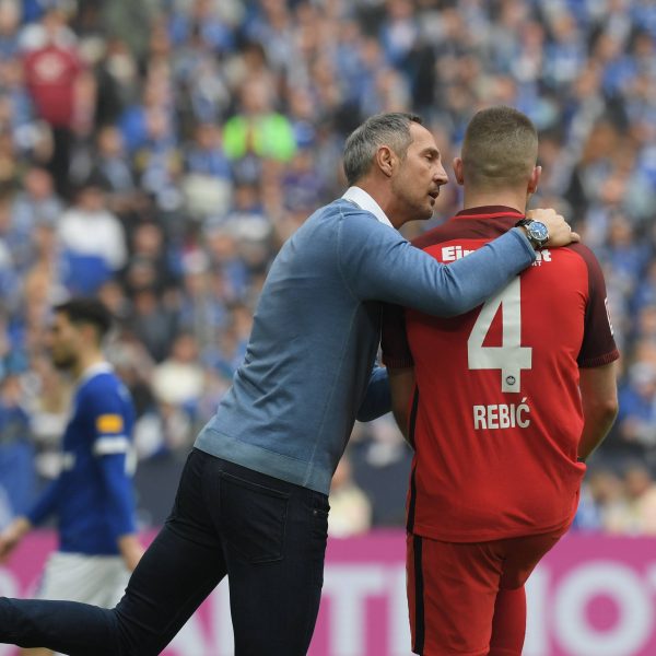 Haben derzeit viel Redebedarf: Adi Hütter und Ante Rebic. (Bild: imago images / Team 2)