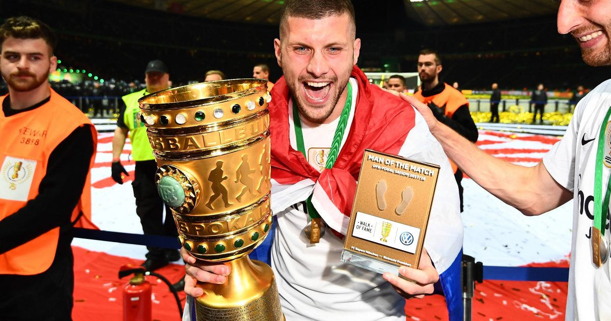 Ante Rebic im Moment seines größten Erfolges mit der Eintracht. (Foto: Imago images / Jan Hübner)