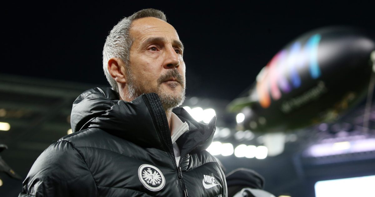  Eintracht Trainer Adi Hütter hofft gegen die Hertha auf ein besseres Ergebnis als zuletzt gegen Mainz, Wolfsburg und Freiburg. (imago images / Thomas Frey)