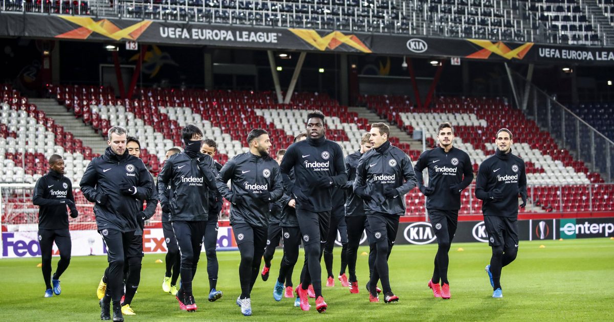 Die SGE bereitet sich auf das Rückspiel in Salzburg vor. (Bild: imago images / GEPA pictures)