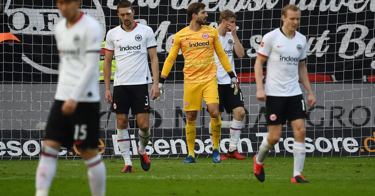  Kollektiver Totalausfall - die Eintracht geht gegen Leverkusen unter. (Quelle: imago images / Jan Huebner)