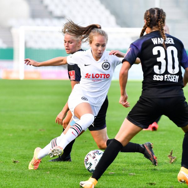  Nach dem Sieg gegen Bremen hat sich die Eintracht auch in Essen erfolgreich durchgesetzt. (Bild: imago images / foto2press)