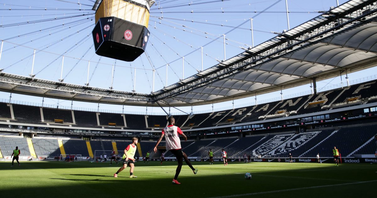 Trainingsauftakt der Eintracht zur Saison 2020/21 im Frankfurter Waldstadion Ende Juli.