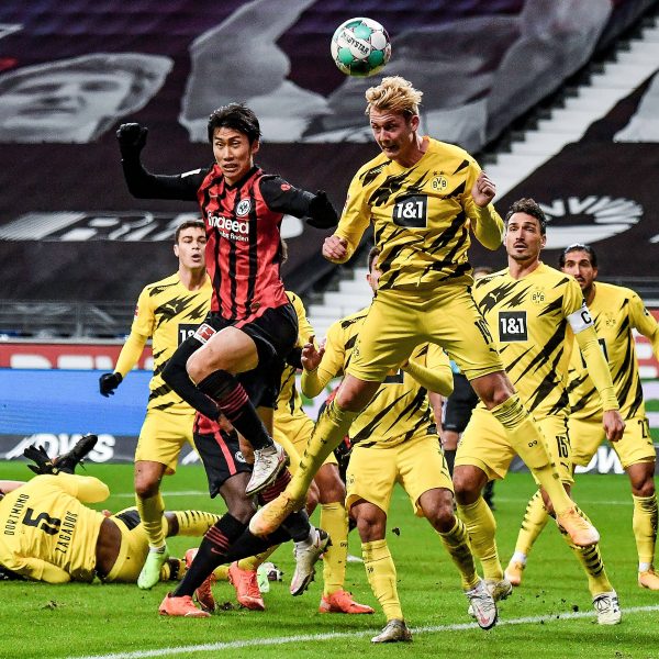  Die Eintracht wartet seit 2016 auf einen Heimsieg gegen den BVB. (Bild: imago images / Jan Huebner)