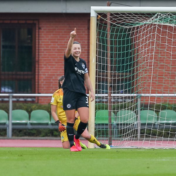  Wie schon im Hinspiel traf die SGE gegen Bremen fünfmal. (Bild: imago images / foto2press)