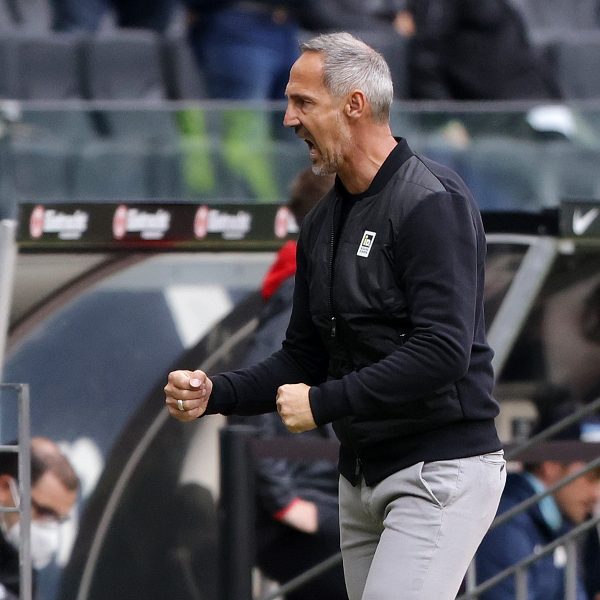  Adi Hütter würde am Sonntag in Hoffenheim gern wieder jubeln. (Bild: Heiko Rhode)