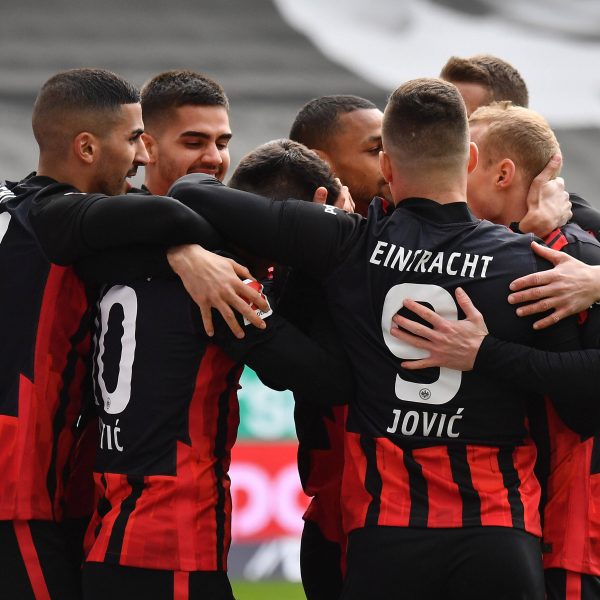  Die SGE durfte gegen Union Berlin in der ersten Halbzeit gleich viermal jubeln. (Bild: IMAGO / Jan Huebner)