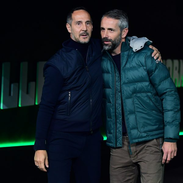  Adi Hütter und Marco Rose kennen sich aus Salzburger Zeiten. (Foto: IMAGO / Revierfoto)