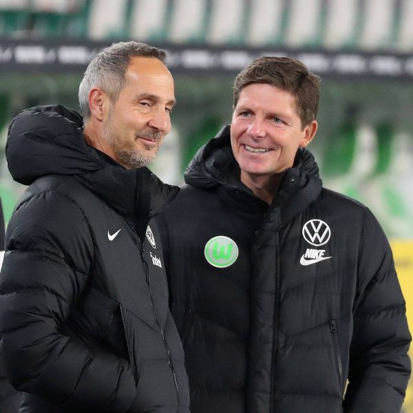  Adi Hütter und VfL-Coach Oliver Glasner waren früher Konkurrenten auf dem Spielfeld. Jetzt überzeugen sie als Trainer. (Bild: IMAGO / regios24)