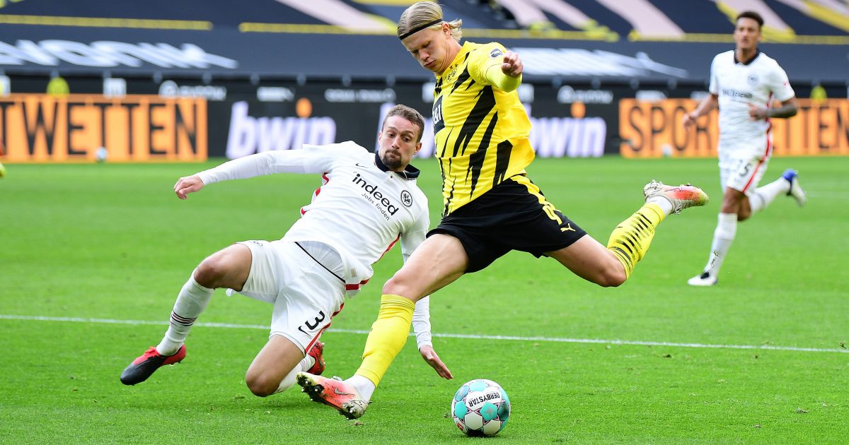  Stefan Ilsanker bearbeitete Erling Haaland 90 Minuten. (Foto: IMAGO / Poolfoto)