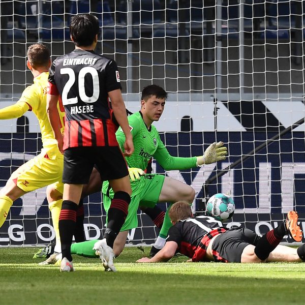  Bestritt sein erstes Bundesliga-Spiel: Nachwuchs-Keeper Elias Bördner (Foto: IMAGO / Jan Huebner)