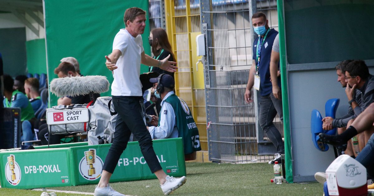  Der neue Eintracht-Trainer Oliver Glasner erlebte ein frustrierendes Pflichtspieldebüt beim Pokal-Aus in Mannheim. (Bild: IMAGO / Thomas Frey)
