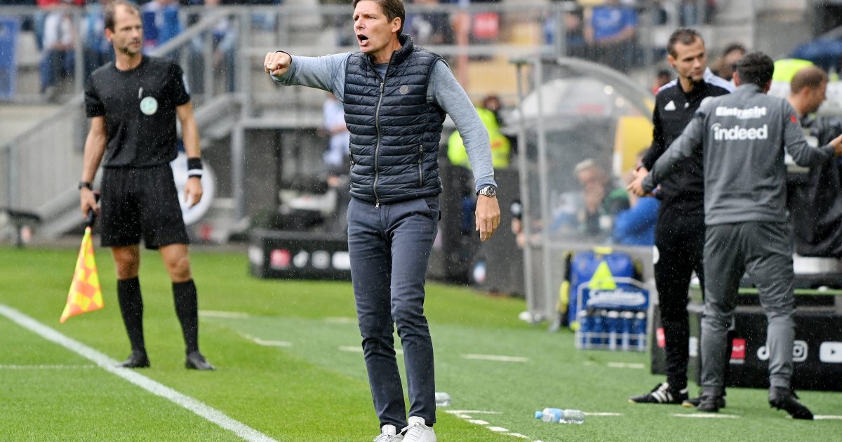 Oliver Glasner war nicht zufrieden mit dem Ausgang des Spiels. (Foto: IMAGO / Ulrich Hufnagel)