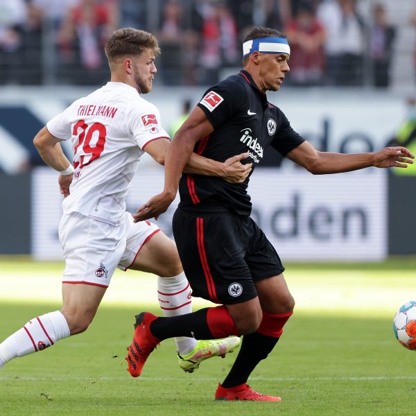  Gezeichnet vom Spiel: Timothy Chandler hat beim 1:1-Unentschieden gegen Köln eine Platzwunde am Hinterkopf davongetragen. (Bild: Heiko Rhode)