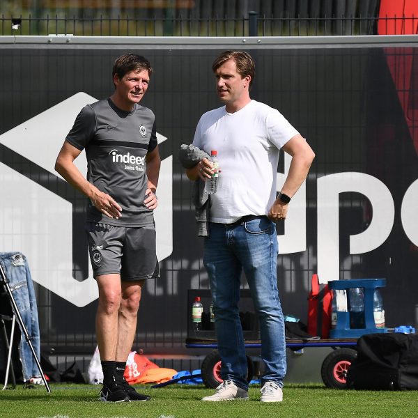  Das neue Duo der Eintracht: Oliver Glasner (links) und Markus Krösche. (Bild: IMAGO / Jan Huebner)