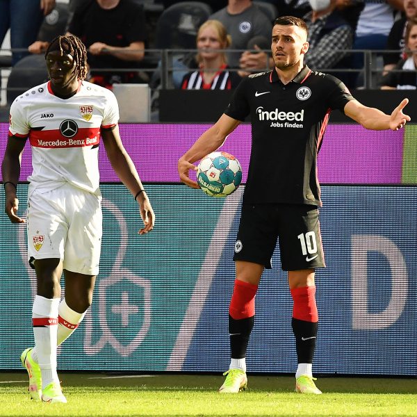  Der Treffer von Filip Kostic nach seiner Einwechslung reichte am Ende leider nicht zum Sieg.(Bild: imago images / Jan Huebner)