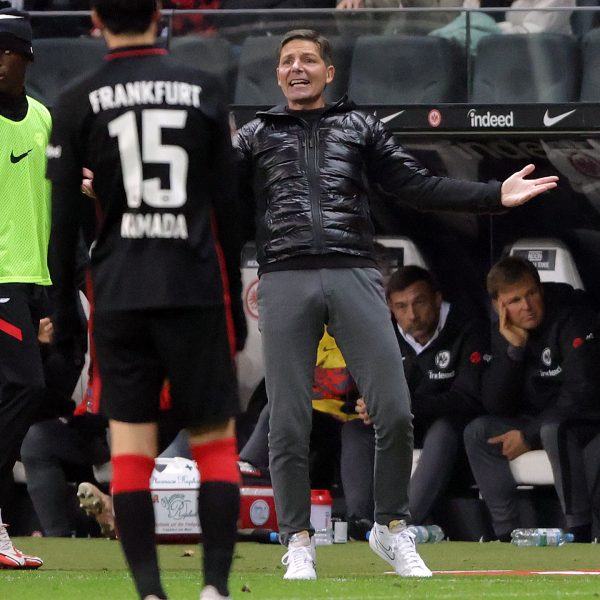  Oliver Glasner ist beim Spiel gegen Leipzig einmal mehr an seiner Mannschaft verzweifelt. Gerade in der Offensive lief bei der Eintracht wieder nichts zusammen. (Bild: Heiko Rhode)