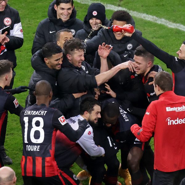 Die ganze Mannschaft jubelte mit Capitano Abraham