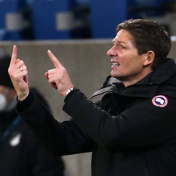  Glasner zeigte sich enttäuscht über die verpassten Punkte. (Foto: IMAGO / Thomas Frey)