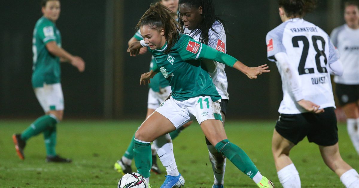  Die SGE unterliegt in Bremen. (Bild: IMAGO / foto2press)