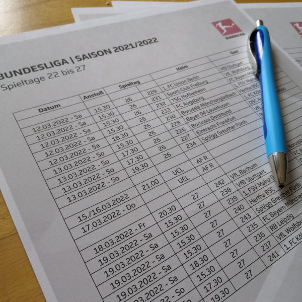  Den kompletten Mai über wird die Eintracht in der Bundesliga samstags antreten. (Bild: Eigene)