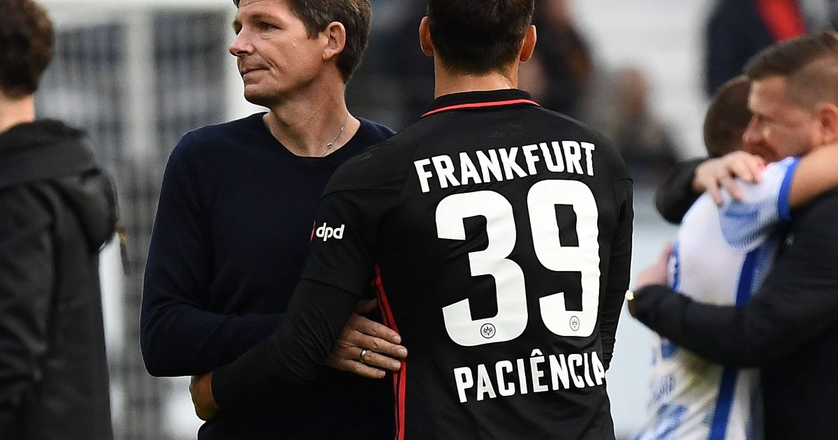 Paciencia und sein Coach Oliver Glasner haben wieder am Training teilgenommen. (Foto: IMAGO / Jan Huebner)