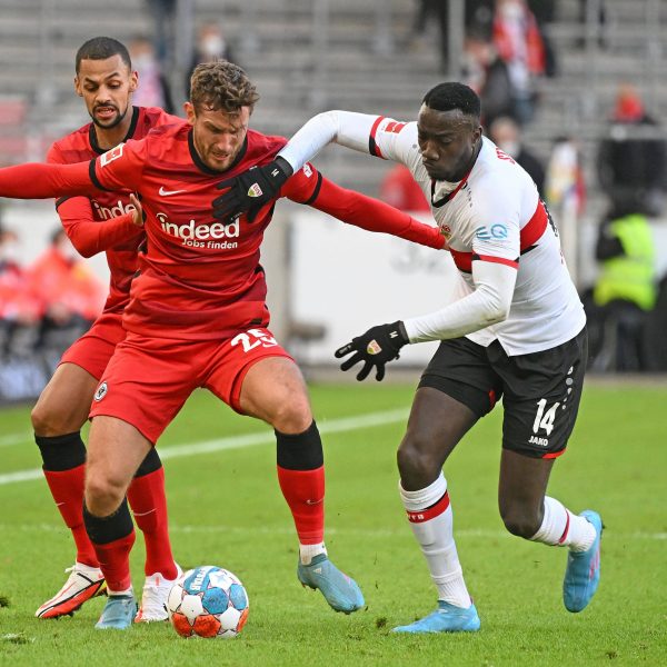  Christopher Lenz ersetzte den kranken Filip Kostic auf der linken Seite. (Bild. IMAGO / Jan Huebner)