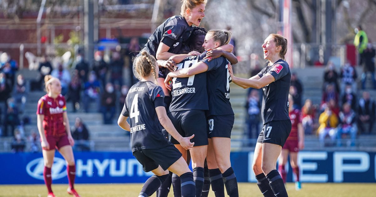  Die Eintracht-Frauen stehen (endlich) auf einem Champions League-Platz! (Bild: IMAGO / Sports Press Photo)