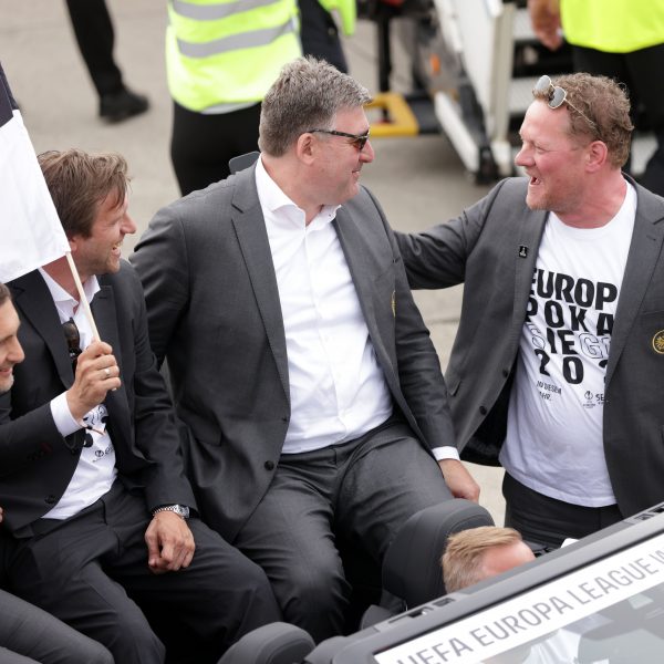  Bilden ab 1. Juli das Frankfurter Vorstansquartett: Oliver Frankenbach, Markus Krösche, Axel Hellmann und Philipp Reschke (v.l.n.r.).