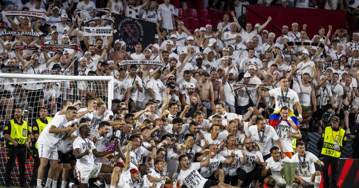 Die Eintracht gewinnt die UEFA-Europa-League und darf sich in der kommenden Saison mit den besten Mannschaften in der Champions-League messen. Eine surreale Vorstellung, die nun Realität geworden ist. (Bild: Imago images / Moritz Müller)