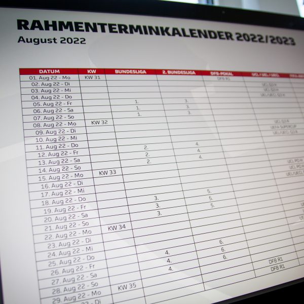  Am ersten Spieltag (5. bis 7. August 2022) trifft die Eintracht auf Bayern München. (Bild: SGE4EVER.de/Frederic Schneider)