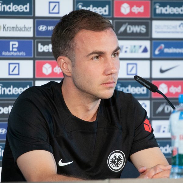  Mario Götze bei seiner Antritts-PK in Frankfurt. (Bild: Frederic Schneider/SGE4EVER.de)