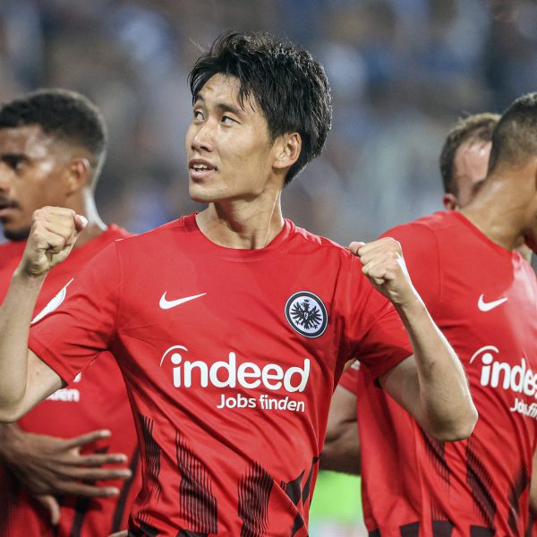  Daichi Kamada wurde in der ersten Runde gegen Magdeburg mit zwei Toren zum Matchwinner. (Foto: IMAGO / Rene Schulz)