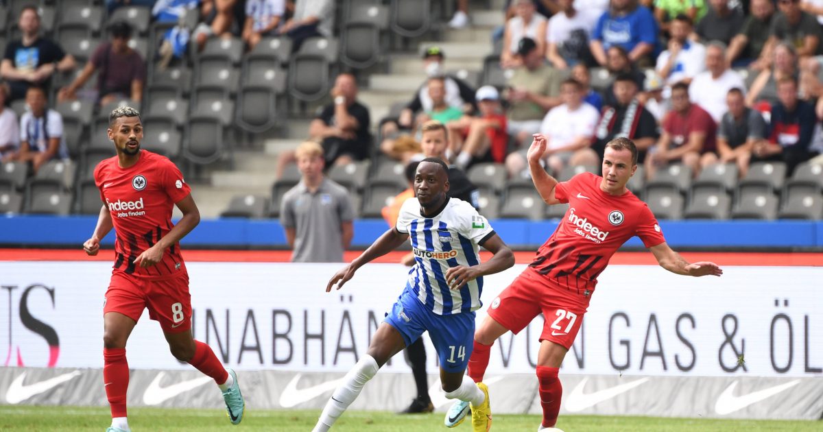 Das Hinspiel in Berlin konnte die SGE nicht gewinnen. (Foto: IMAGO / Matthias Koch)