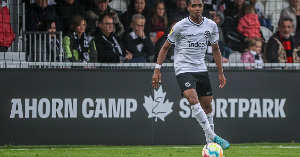  Divaio Bobson (hier beim Spiel gegen Walldorf) erzielte in Baunatal das einzige Tor für die Adlerträger. (Bild: IMAGO / Rene Schulz)