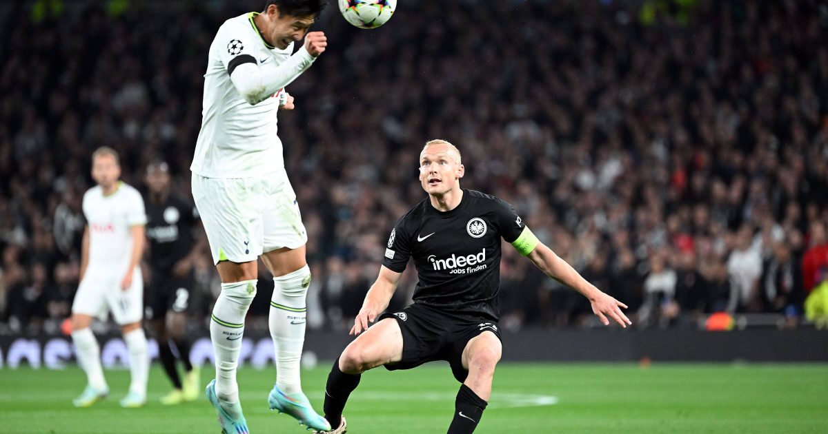 Sebastian Rode und die SGE blieb gegen die Offensive der Spurs um Heung-Min Son oft nur die Zuschauerrolle. (Foto: imago/Jan Huebner)