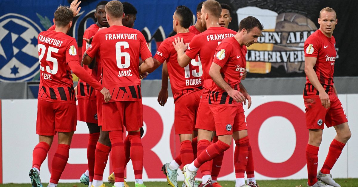  Die Eintracht hat dem Fünftligisten früh die Zähne gezogen. (Foto: IMAGO / Jan Huebner)