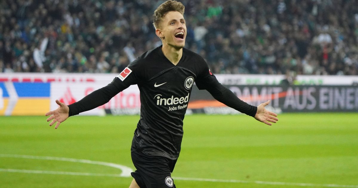 Jesper Lindström zeigt sich mittlerweile eiskalt vor dem Tor. (Foto: IMAGO images / Chai v.d. Laage)