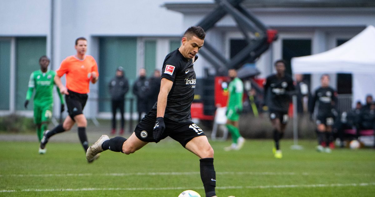 Rafael Borré mit einem Doppelpack gegen Sandhausen. (Foto: imago/Eibner)